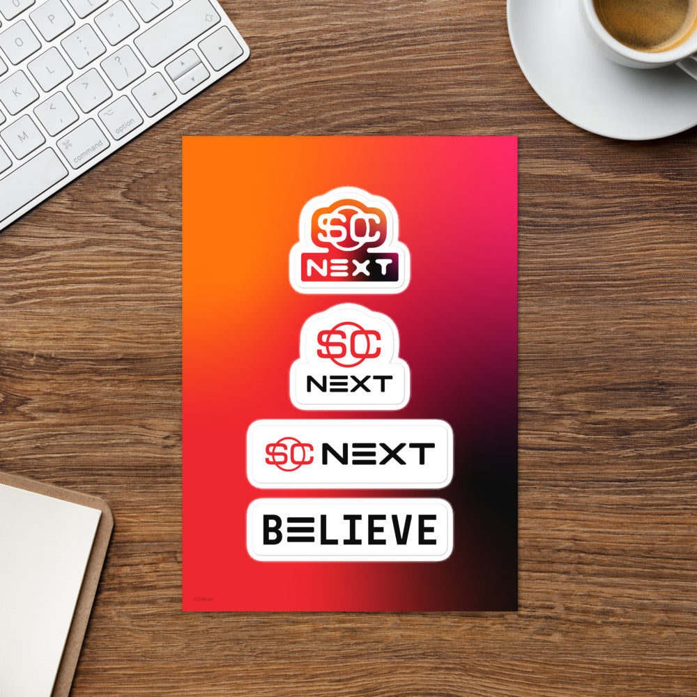 SC NEXT Logos Sticker Sheet